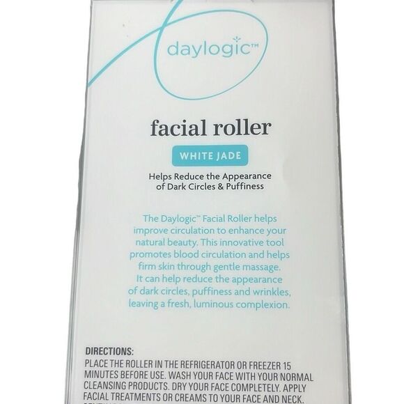 Daylogic Facial Roller White Jade for dark circles wrinkles and puffiness NEW - Picture 4 of 4